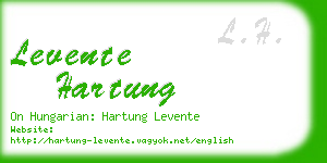 levente hartung business card